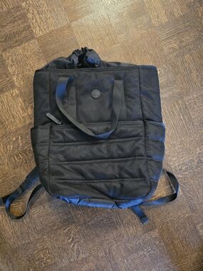 NWOT Lululemon Black Convertible Tote-Backpack